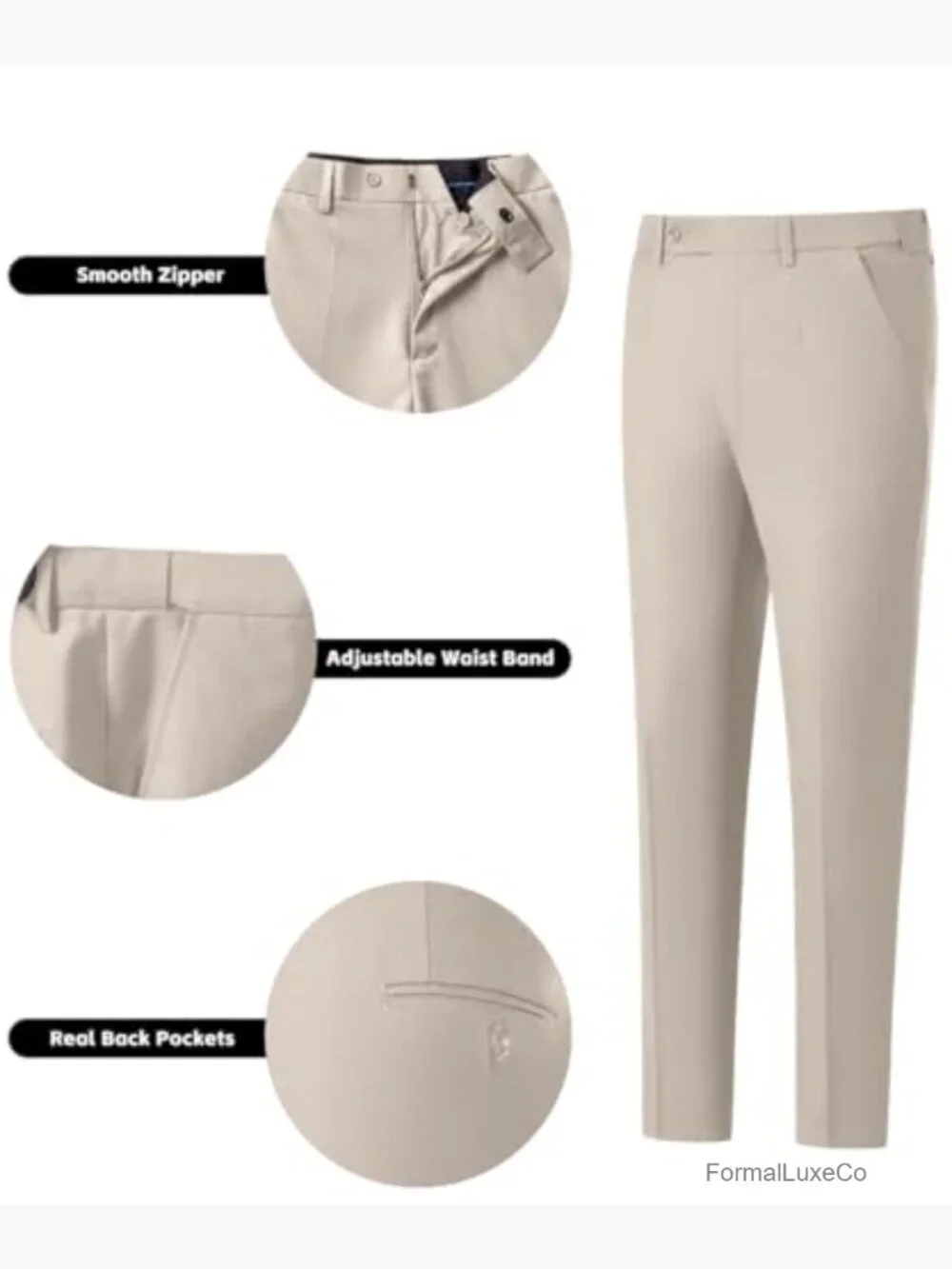 Men's 3-Piece Slim Fit Suit Set Double Breasted Blazer Vest Pants Tuxedo